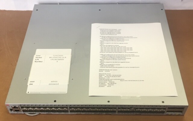 Brocade Vdx6740 Vdx 6740 Br Vdx6740 24 R 80 05 Includes Test Sheet For Sale Online