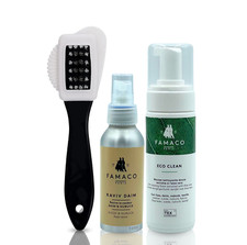 VIKINGTREAT Complete Boots Clean & Care Kit - Fade Reviver Spray, Schaum und B&uuml;rste