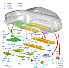 Ford Kuga MK3 Motorabdeckung 2462503 LX6B-6B629-CE NEU ORIGINAL