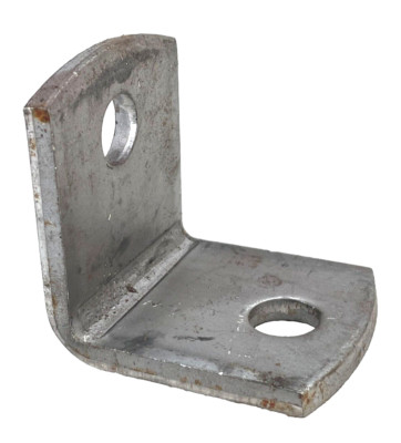 (2-Pack) 2-Hole 90-Degree Steel Angle Bracket, 1/2'' Holes, 1-7/8'' Wide, 2'' Tall