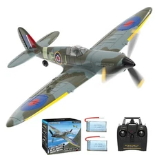 2.4G 4CH RC Airplane 6Axis Gyro Volantex WW2 Spitfire WarBird Fighter Plane RTF