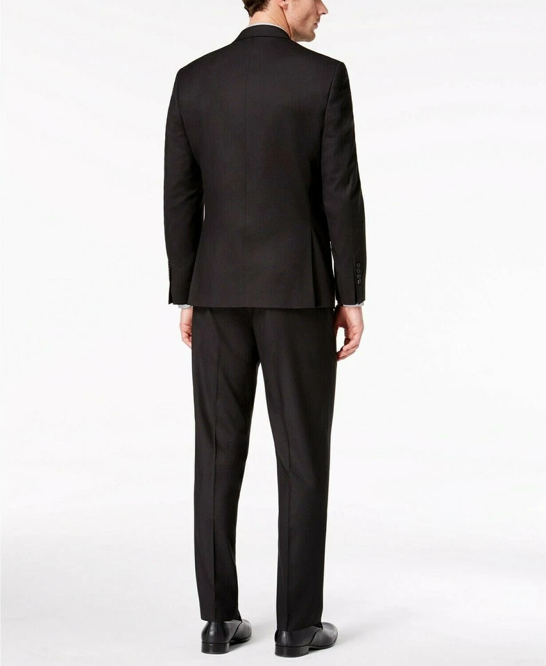 Macy's MARC NEW YORK Hombres Negro 2 PIEZAS TRAJE CHAQUETA 42 PANTALONES 33 con ETIQUETAS NUEVAS Foto 4 de 4