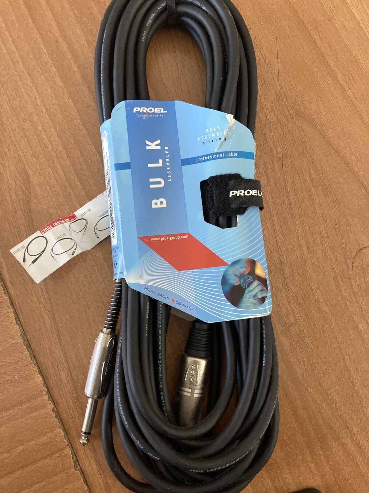 Proel BULK220LU5 Cavo xlr maschio-jack mono 6,3 mt5 (4 PEZZI)