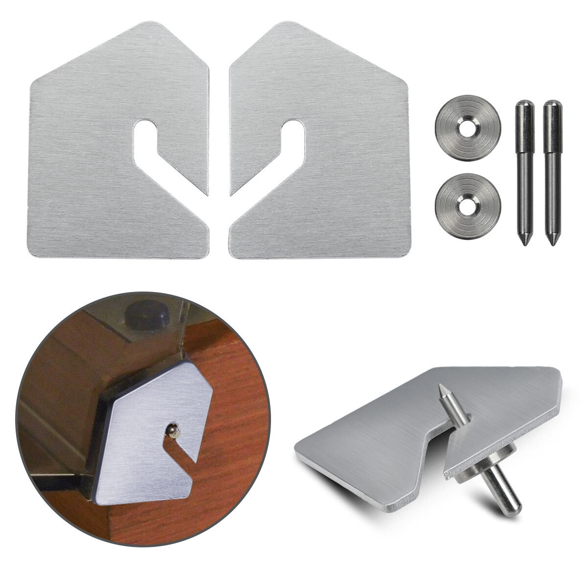 Pair Of Optimized Replacement Hinges For Thorens Turntables (TD-160, 165, 166, 145, 146)