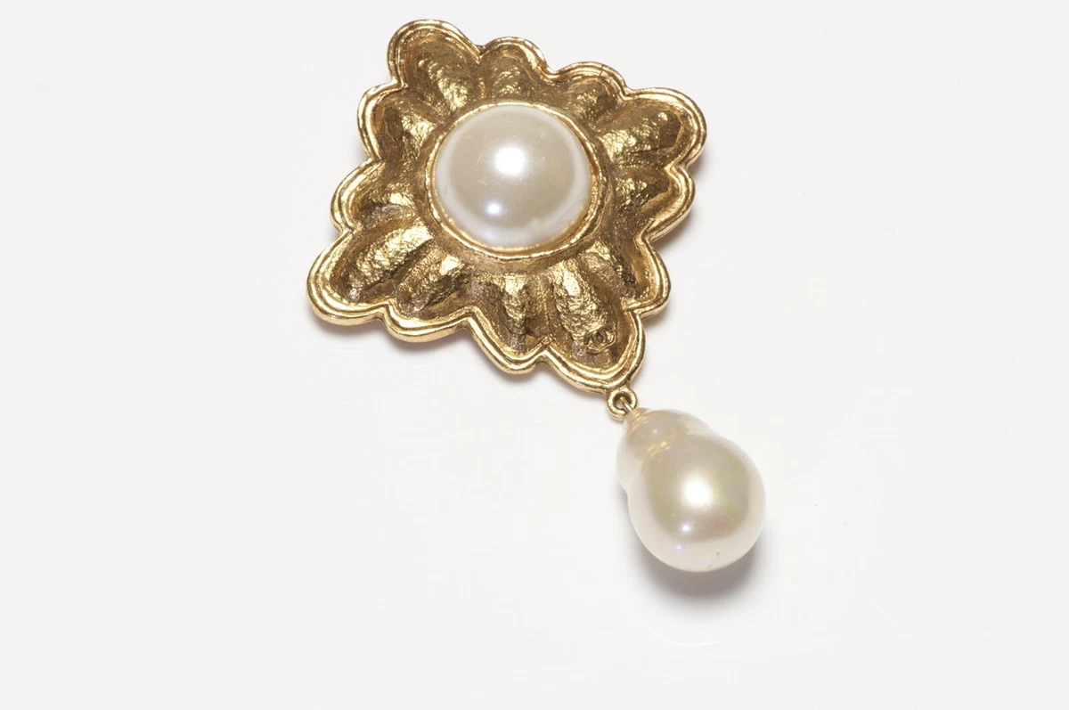 CHANEL Imitation Pearl Fashion Brooches & Pins for sale | eBay