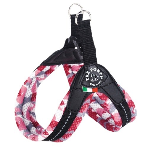 TRE PONTI Easy Fit Mesh Fix Neon Hond Harnas, Maat 2.5, Roze