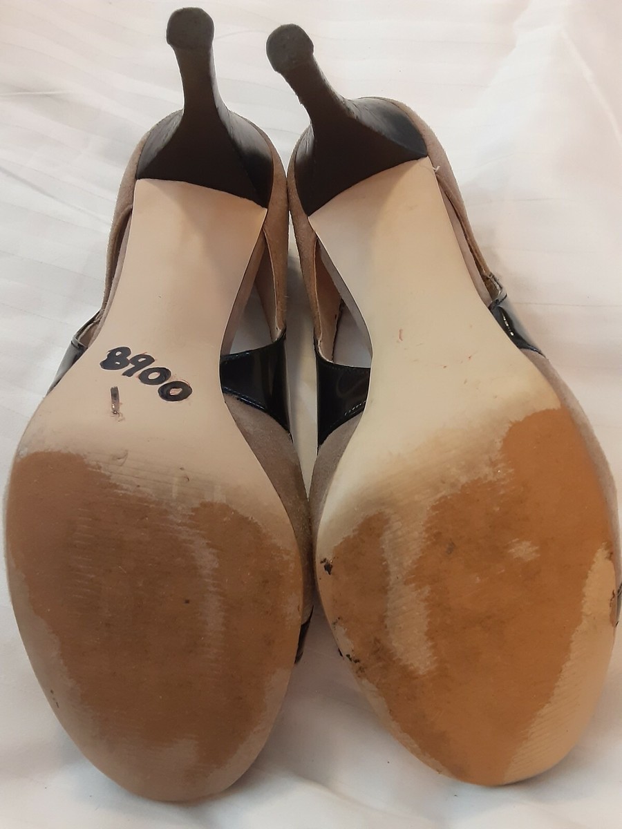 Women's Michael Kors High Heels Pump Tan Suede & black