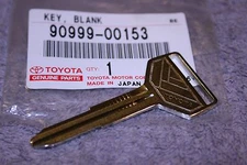 90999-00153 Steel Key Blank - Brand New Uncut Key - Genuine Toyota