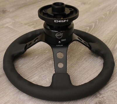 NRG SHORT HUB QUICK RELEASE STEERING WHEEL 06BKY FOR BMW E36 | eBay