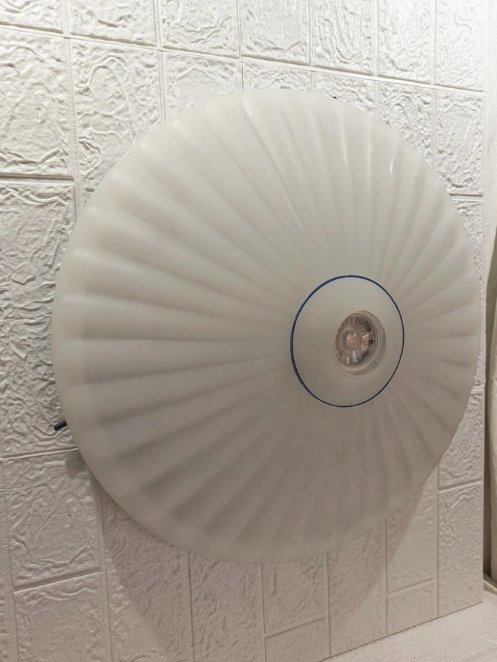 Plafoniera, Lampada a Soffito FALB art. 1898 - Vetro Opalino - Immagine 2 di 4