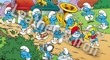 New Smurfs Parade Design Vinyl Checkbook Cover