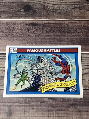 1990 Impel Marvel Universe Spider Man vs Dr Octopus #93 Trading Card