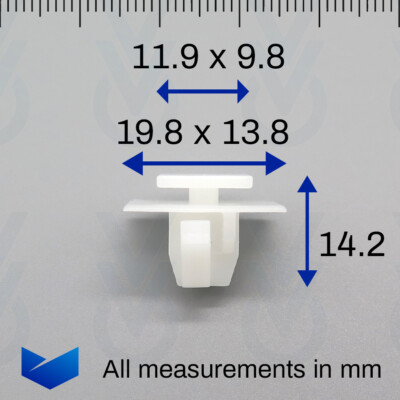 10x VVO® Clips Baguette Latérale De Carrosserie Pour Certains Véhicules - Foto 6