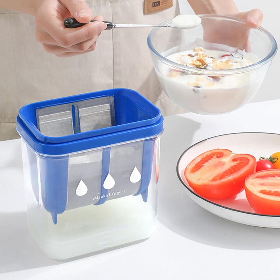 Griechischer Joghurtbereiter Mit Timer - Feinsieb Für Cremigen Joghurt & Nussmilch