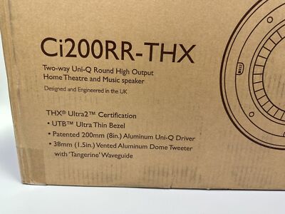 KEF Ci200RR-THX 2-Way Uni-Q Round High Output Home Theater Speaker (Single)