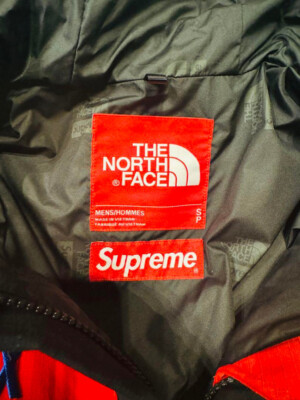 Supreme The North Face NP618101 Expedition Jacket US S WT/RD JPN