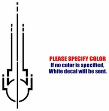 Art Deco Graphic Die Cut decal sticker Car Truck Boat Window Bumper Loptop 7"
