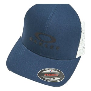 Oakley Stack Icon Trucker Flex Fit Men S Blue Cap Hat S M L Xl Nwt Ebay
