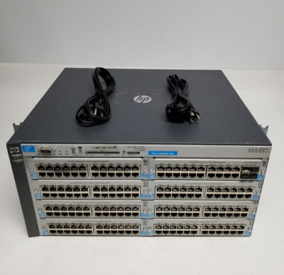HP ProCurve 4208VL, J8773A w/J8768A (x7) + J9033A (x1) Modules & J4839A PSU (x2)