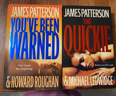 Two hardcover James Patterson books see photo