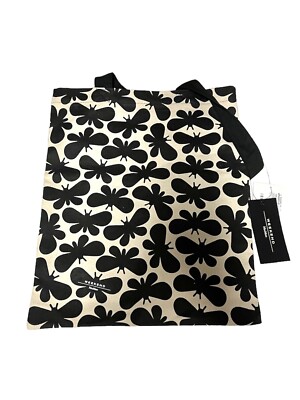NWT Max Mara Weekend Canvas Tote Bag with Pouch Butterfly Print Purse