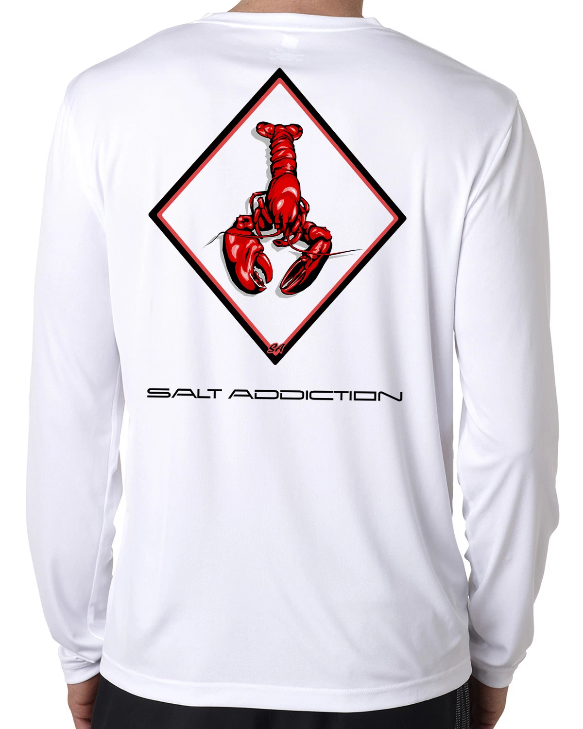 Salt Addiction life microfiber lobster fishing long sleeve t shirt 50+ uv