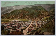 Antique Colorado Postcard GLENWOOD SPRINGS Panoramic Town View 1908