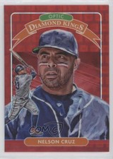 2020 Donruss Optic Diamond Kings FOTL Red Pandora Prizm 77/79 Nelson Cruz 1b8