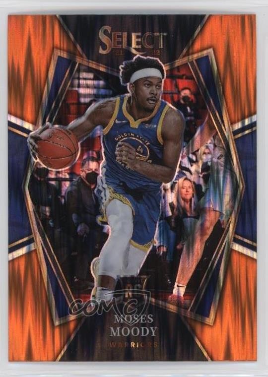 2021-22 Panini Select Premier Level Orange Flash Prizm Moses Moody #187 fm0