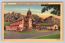 Tucson AZ-Arizona, Benedictine Sanctuary Perpetual Adoration, Vintage Postcard Tucson AZ-Arizona, Benedictine Sanctuary Perpetual Adoration, Vintage Postcard