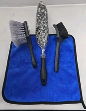 4PCS Car Wheel Rims Detail Cleaning PRO Wash Kit, Tire Brush...