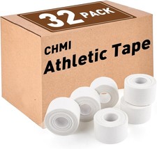 CHMI Athletic Tape,White Sports Tape 32 Pack , 320 Yards 32 Pack / 320