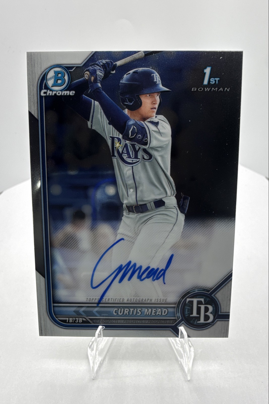 2022 Bowman - Chrome Prospect Autographs Curtis Mead #CPA-CM (AU, RC)