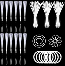 112 Pcs Blue Light up Wand Glow Sticks Party Favors 100 Glowstick Necklaces Brac