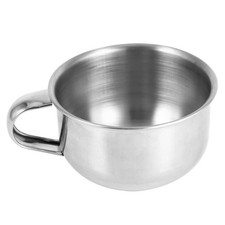 Haosie Shaving Soap Bowl Cup, Man Shaving Soap Bowl, 3.4inch Stainless Steel ...