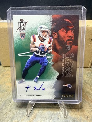 2025 Topps Signature Class TreVeyon Henderson #117 Rookie Auto RC Patriots /150