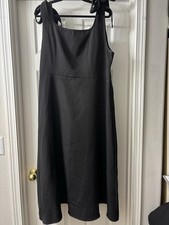 Black Midi Dress With Tie Straps Size XXl. Perfect For Events