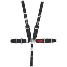 Speedway Motors 5 Point Seat Belt Harness Latch Hans Black