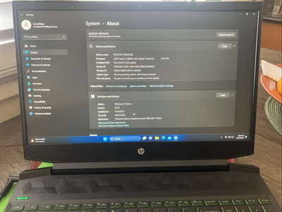 HP Pavilion 15-EC0013DX 15.6in (2TB+2TB SSD, AMD Ryzen 5 5000 32GB RAM) Gaming