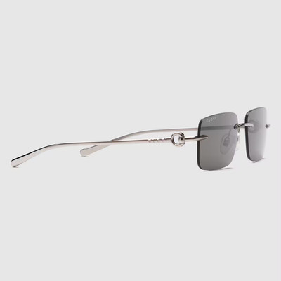 Gucci GG1703S Sunglasses   Silver   Authentic   Made in Italy   Brand New
