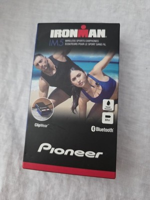 Pioneer Iron-man IM5 Wireless Bluetooth Sports Earphones Blue New Sealed