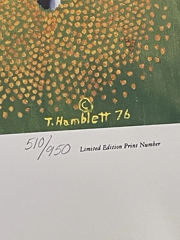 Estampa vintage infantil e galinha Theora Hamblett Mississippi década de 1980’s - Imagem 4 de 4