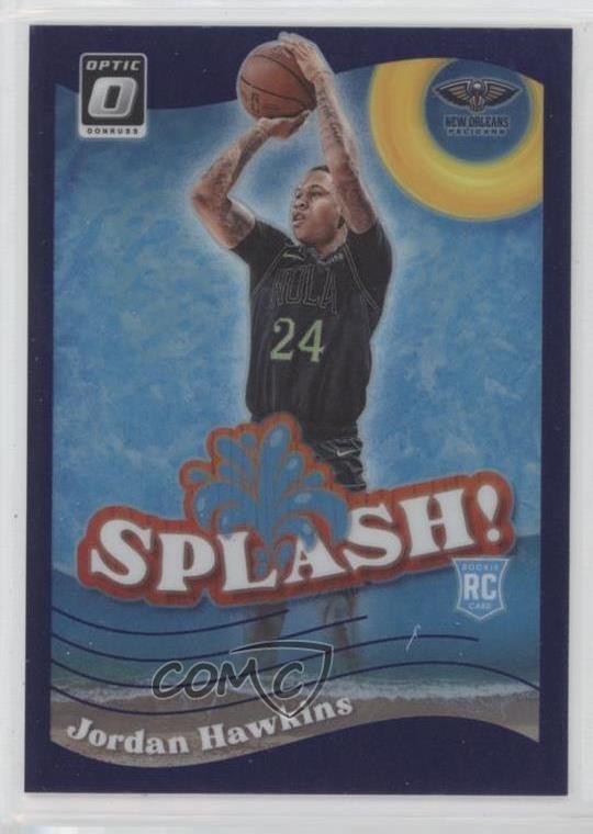 2023-24 Panini Donruss Optic Splash! Purple Prizm Jordan Hawkins #10 17w0
