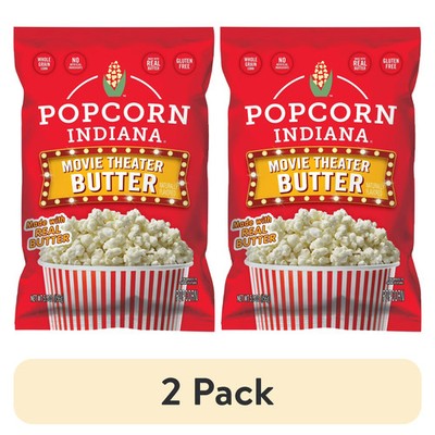 2 Pack 55 oz Movie Theater Butter Popcorn