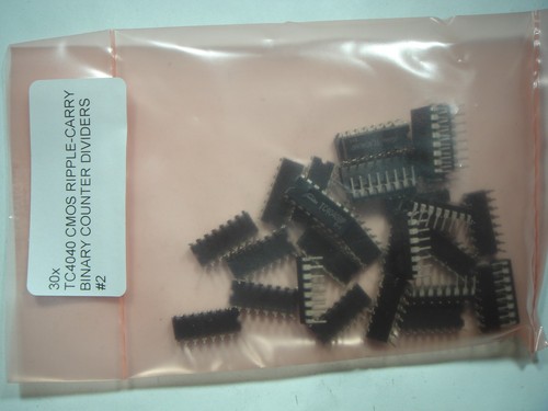30x TC4040 CMOS RIPPLE-CARRY BINARY COUNTER DIVIDERS #12p
