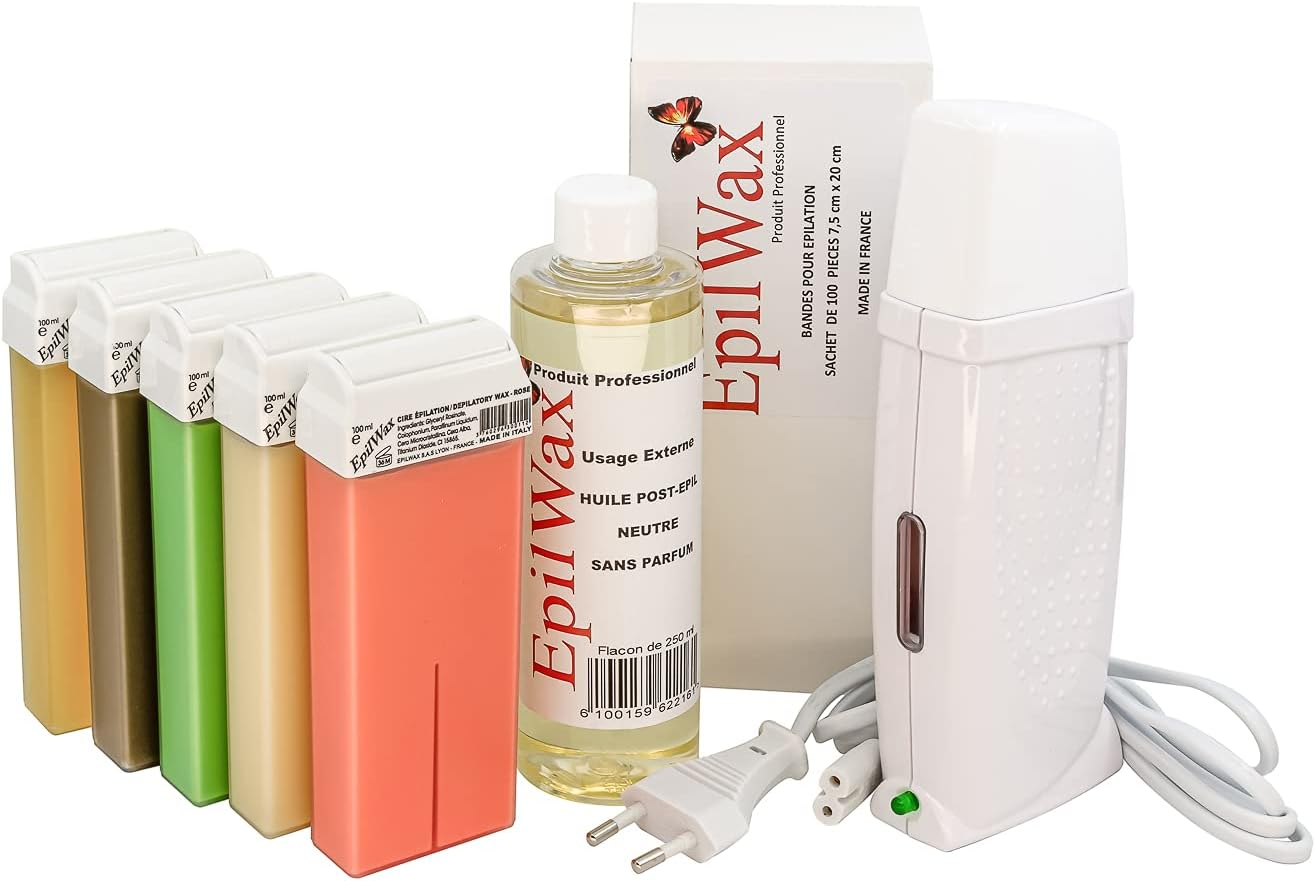 Kit Depilatorio  Royal Completo Di: Scaldacera Professionale 5 Roll-On Wax 100 M