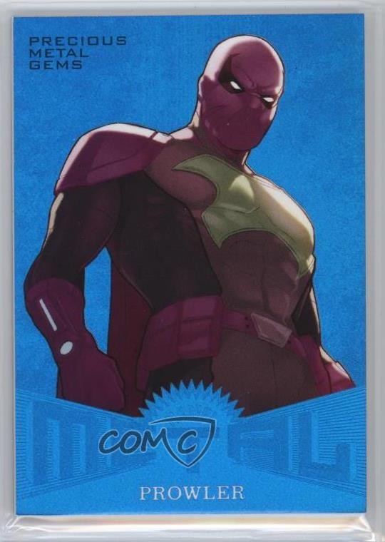 2017 Fleer Ultra Marvel Spider-Man Metal PMG Blue 23/49 Prowler #MM47 o8i