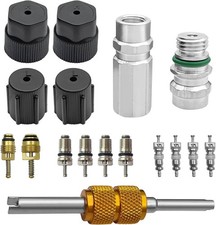 17 pcs Air Conditioning Valve Core Kit, AC Valve Core Removal Tool AC Service Po