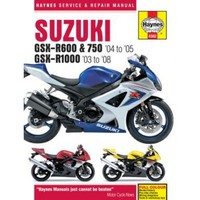 Suzuki Motorrad GSX-R600, 750 Und GSX-R1000 (2003-2008) Reparaturhandbuch
