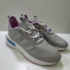 NIB adidas Racer TR23 K Cloudfoam Sneaker Gray Pink Multicolor Kids US 6 ID5983